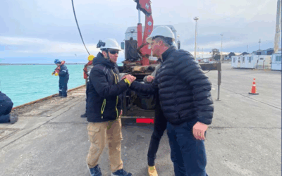 Avanzan las tareas de refacción y mejora en el Muelle Sitio 1 y 2 de Puerto Deseado