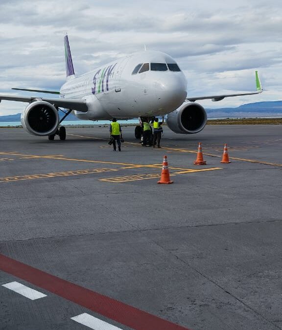 Sky reactivó la ruta internacional que une El Calafate, Santiago y San Pablo