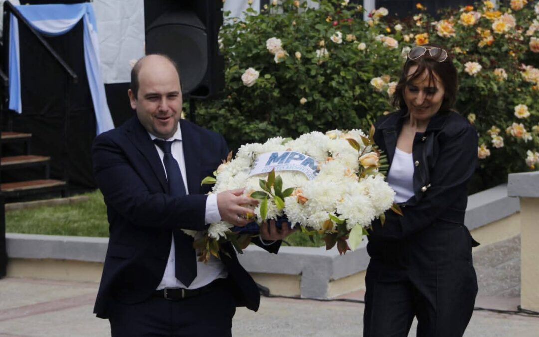 Ricci acompañó el aniversario 98° de Perito Moreno