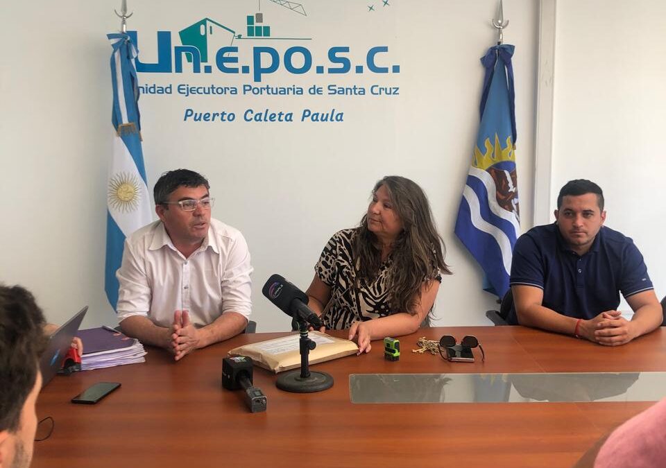 UN.E.PO.S.C. adjudicó obra de defensa portuaria en el Puerto Caleta Paula