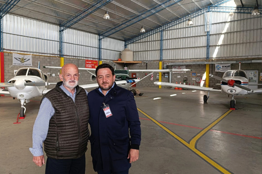 El subsecretario de Transporte visitó el Aeroclub Lago Argentino