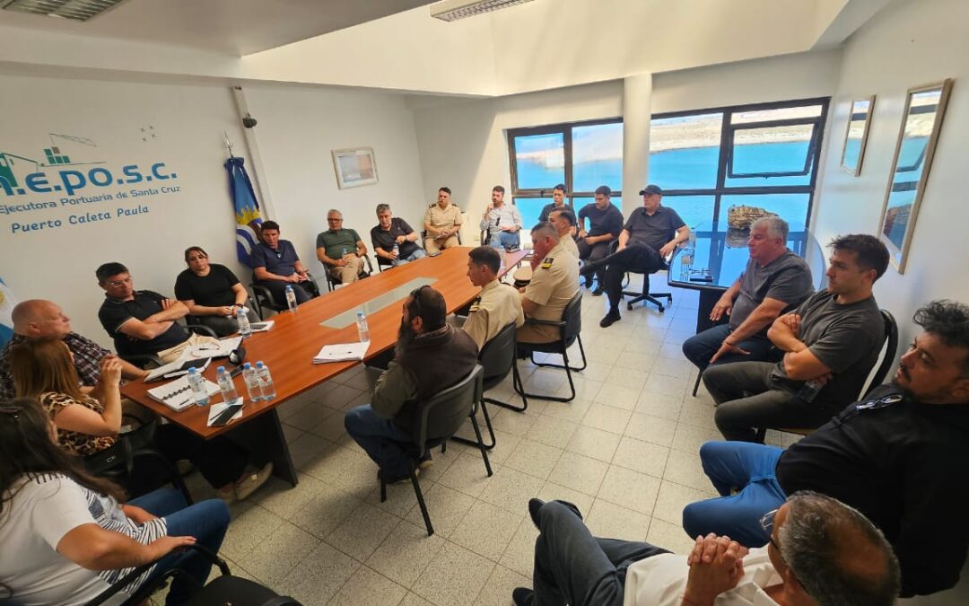 Ricci y Klimenko encabezaron reuniones de trabajo con el sector pesquero en Caleta Olivia