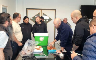 Santa Cruz capacitó observadores a bordo para fortalecer el control de la pesquería de langostino