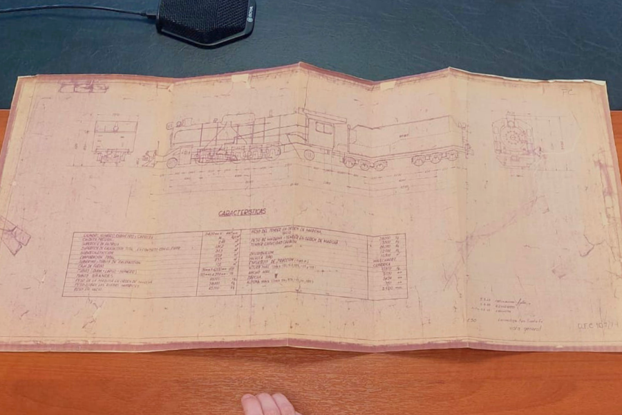 Provincia recibió un plano histórico ferroviario vinculado a YCF