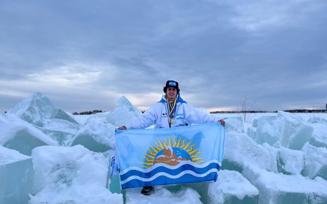 Tomás Bonilla, campeón mundial santacruceño de aguas frías, se prepara para la Winter Swimming World Cup