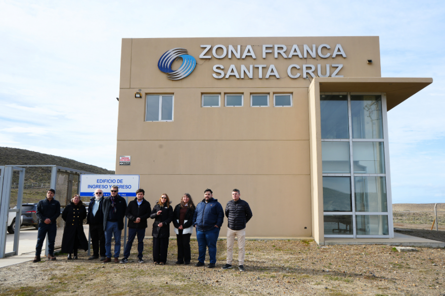 Ricci recorrió el predio de la Zona Franca de Caleta Olivia