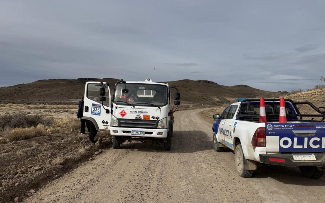 Transporte acompañó el control en el yacimiento Cerro Negro